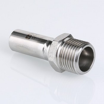 Вставка VALTEC резьбовая нерж. сталь с нар.р. 15х1/2 Вставка VALTEC резьбовая нерж. сталь с нар.р. 15х1/2