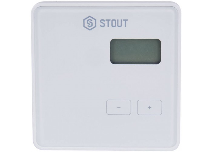 Комнатный терморегулятор Stout R-8b, беспроводной, белый, 2xAAA (STE-0101-008001)