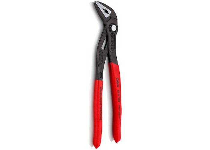 Переставные клещи KNIPEX COBRA , особо тонкие, 32 мм (1 1/4 ), под ключ 34 мм, 250 мм, серые, 1К ручки