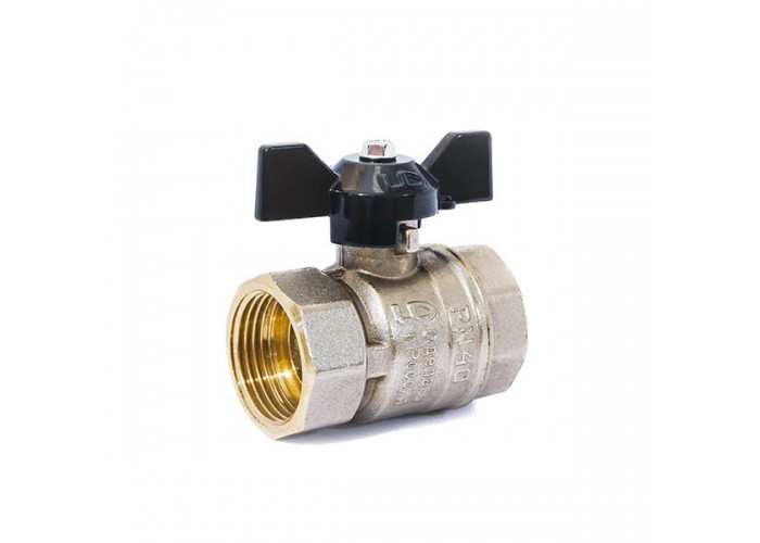 Кран шаровой LD 47.25.B-B.Б, внутренняя резьба, 1, бабочка