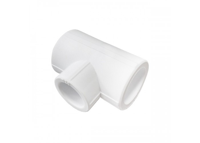 Тройник полипропиленовый Valfex редукционный 25/20/25, белый Тройник полипропиленовый Valfex редукционный 25/20/25, белый