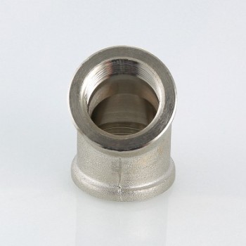 Угольник VALTEC 1/2 внутренняя резьба, 45 градусов, никелированная латунь