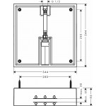 Скрытая часть душа Hansgrohe Raindance Е Air 400x400 26254180