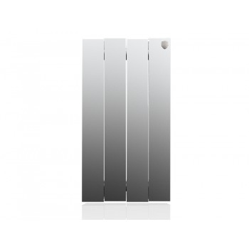 Биметаллический секционный радиатор Royal Thermo PianoForte Satin Silver 500 / 4 секции