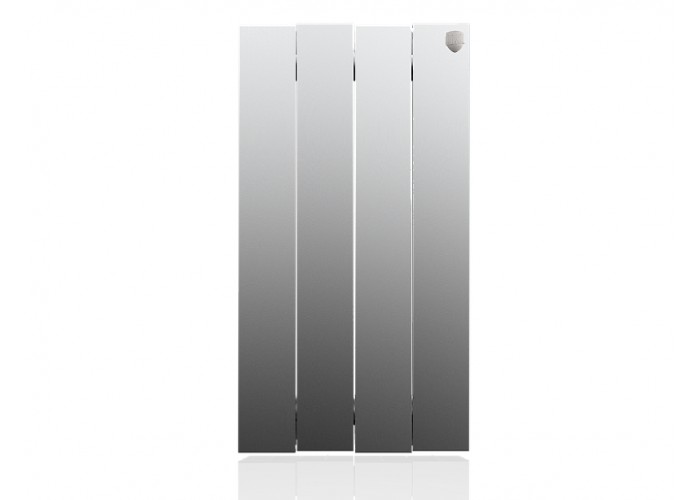 Биметаллический секционный радиатор Royal Thermo PianoForte Satin Silver 500 / 4 секции
