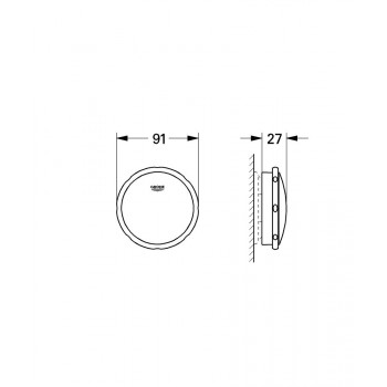 Сливной-переливной гарнитур Grohe Talento 19025000