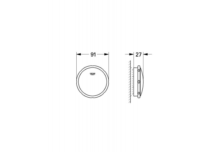 Сливной-переливной гарнитур Grohe Talento 19025000