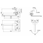 Универсальный смеситель Bravat OPAL F6125183CP-02L-RUS