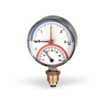 Термоманометр Watts F+R 828/10, радиальный