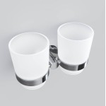 Стакан AM.PM Sense L двойной, стеклянный с держателем A74343400