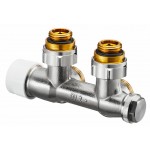 Узел нижнего подключения Oventrop Multiblock T 1/2x3/4 угловой, с преднастройкой