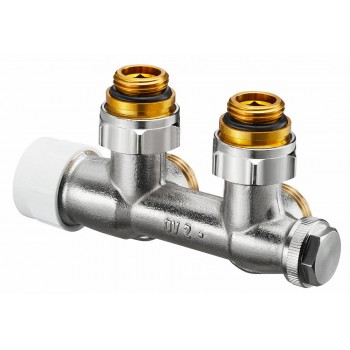 Узел нижнего подключения Oventrop Multiblock T 1/2x3/4 угловой, с преднастройкой
