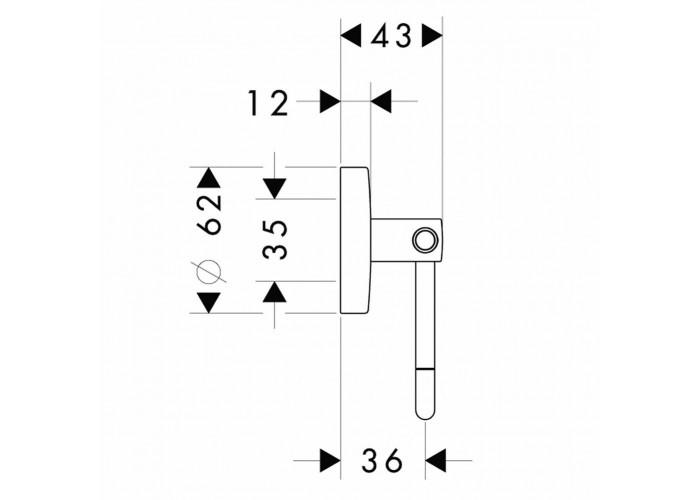 Бумагодержатель Hansgrohe Logis 40526000
