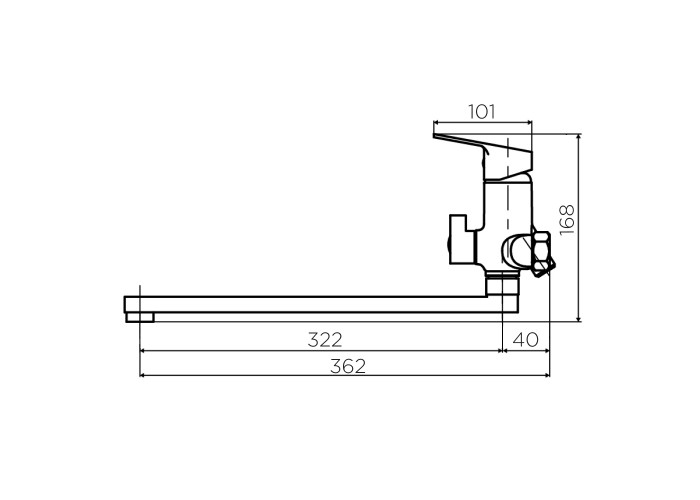 Универсальный смеситель Dorff Prime D4095000