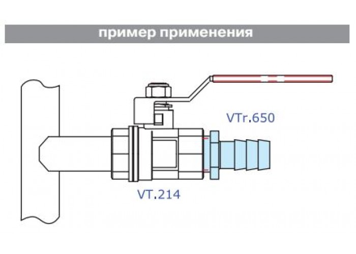 Штуцер для шланга VALTEC 1/2 х 12 мм VTr,650,N,0412 наружная резьба, никелированная латунь