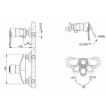 Смеситель для ванны Bravat LOOP F9124182CP-01-RUS