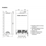 Настенный газовый двухконтурный котел отопления Chaffoteaux PIGMA ULTRA 30 CF