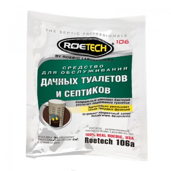 Средство для обслуживания дачных туалетов и септиков ROETECH (пакет 75г)