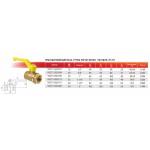 Кран шаровой Valfex VF.271.LR3.012 для газа ВР/ВР, ручка-рычаг, 1/2