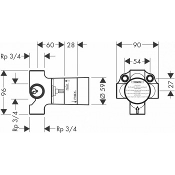 Скрытая часть переключателя Hansgrohe Quattro 15930180
