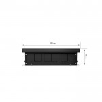Внутрипольный конвектор с естественной конвекцией Royal Thermo 90/300/1600-DG-U-LB