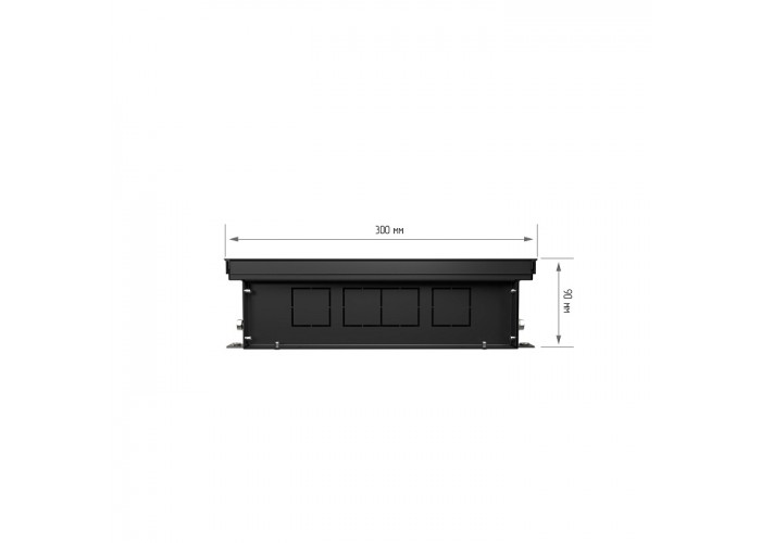 Внутрипольный конвектор с естественной конвекцией Royal Thermo 90/300/1600-DG-U-LB