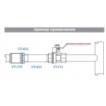 Контргайка VALTEC 3/4 внутренняя, никелированная латунь