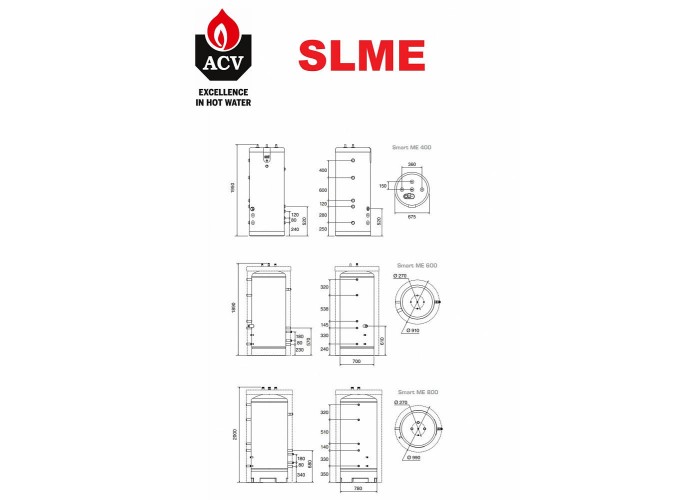 Бойлер косвенного нагрева ACV Smart SLME 600