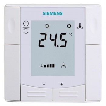 Термостат SIEMENS RDF310.2 кнопочный с ЖК дисплеем (белый)