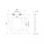 Сиденье для унитаза AM.PM Sense C747855WH