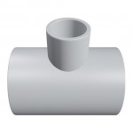 Тройник Thermaflex редукционный для раструбной сварки PB-T20/16/20