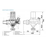 Клапан подпиточный Watts ALIMAT ALM 1/2 НР x 1/2 ВР, с манометром