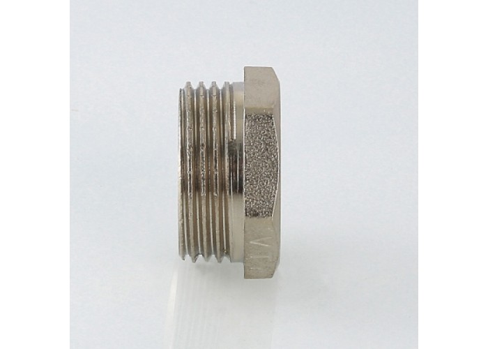 Футорка VALTEC 3/8 х 1/4 внутренняя-наружная резьба, никелированная латунь
