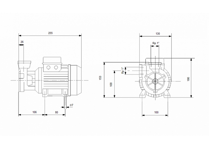 Поверхностный насос Grundfos PF 2-50