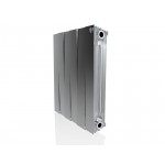 Биметаллический секционный радиатор Royal Thermo PianoForte Satin Silver 500 / 6 секций