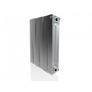 Биметаллический секционный радиатор Royal Thermo PianoForte Satin Silver 500 / 6 секций