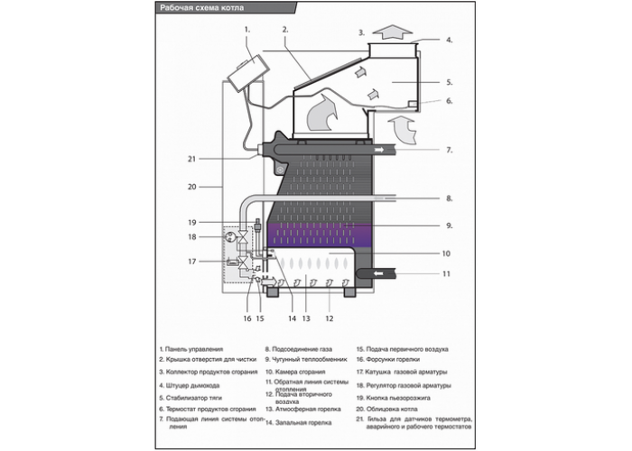 Напольный газовый котел Protherm Медведь 20 TLO