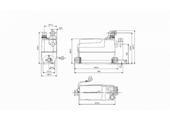 Канализационная установка Grundfos Sololift2 C-3