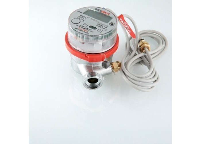 Теплосчетчик квартирный VALTEC VHM-T-15/1,5-МИ-П с тахометр. расходомером, M-BUS и имп. вых (на под. труб.) Qn=1,5