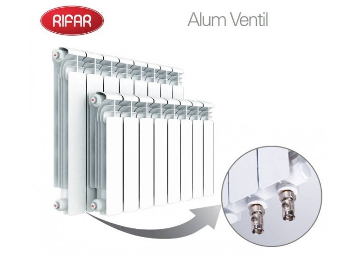 Алюминиевый секционный радиатор Rifar Alum Ventil 350 / 4 секции