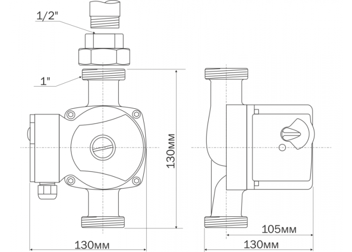 Циркуляционный насос Aquario AC 154-130HW