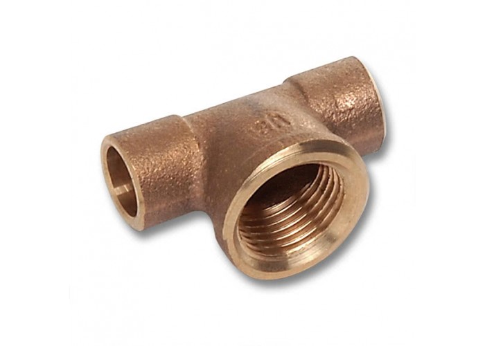 Тройник Sanha 4130g, ВП-ВР-ВП, бронза, 15x1/2x15