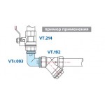 Угольник VALTEC 1/2 наружная резьба, 90 градусов, никелированная латунь