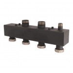 Стальной распределительный коллектор Rommer 2 отопительных контура 1 1/2 x 1 1/2
