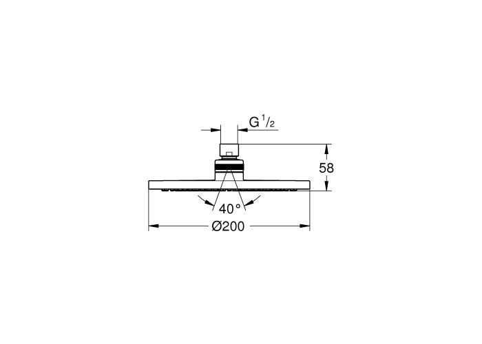 Верхний душ Grohe New Tempesta Cosmopolitan 27541001