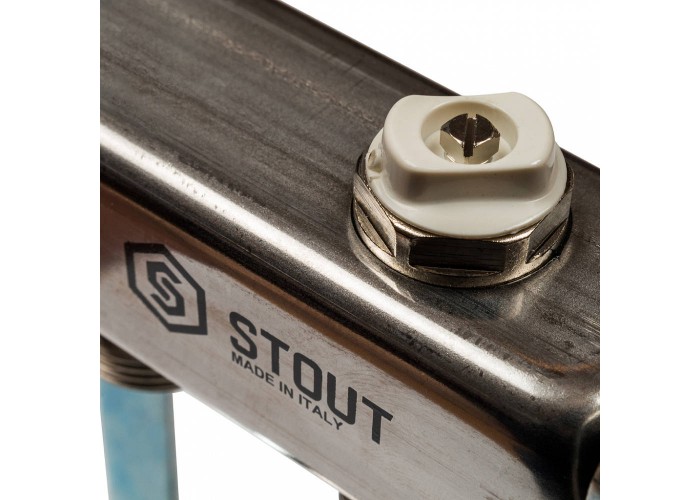 Коллектор Stout из нержавеющей стали для радиаторной разводки 1/3/4x12, SMS 0923 000012