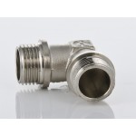 Угольник VALTEC 1/2 наружная резьба, 90 градусов, никелированная латунь