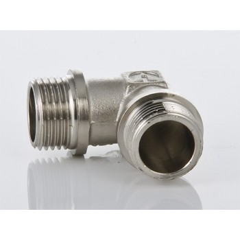 Угольник VALTEC 1/2 наружная резьба, 90 градусов, никелированная латунь