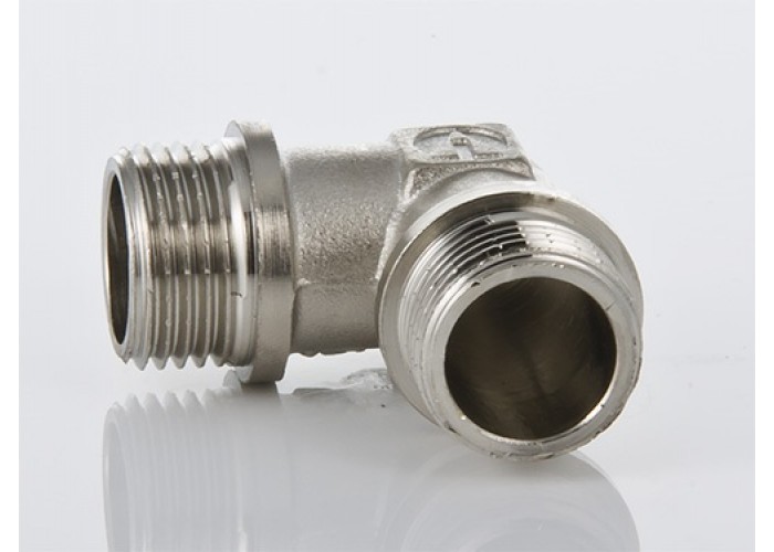 Угольник VALTEC 1/2 наружная резьба, 90 градусов, никелированная латунь