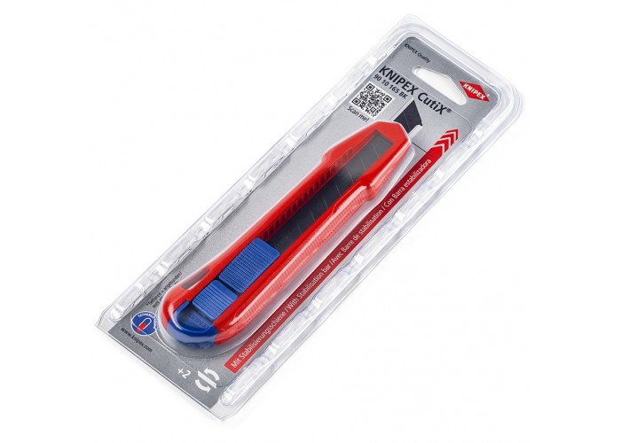 Нож KNIPEX KNIPEX CutiX универсальный, 165 мм, для стандартных отламывающихся лезвий на 18 мм